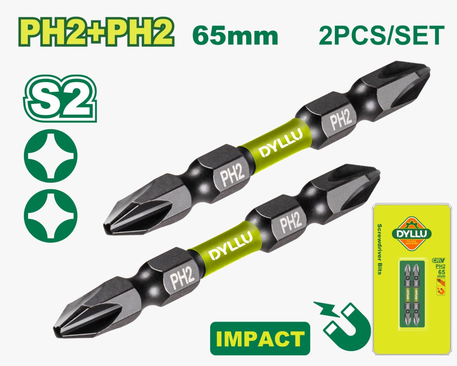 Impact screwdriver bits