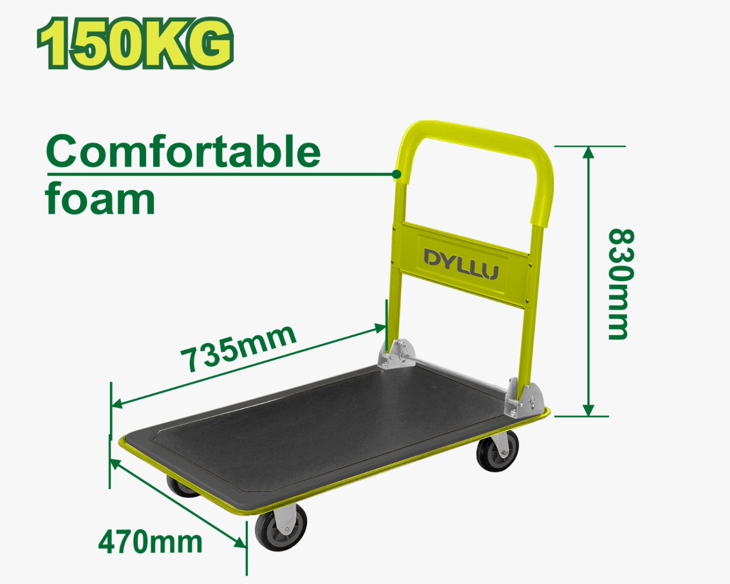 Foldable platform hand truck