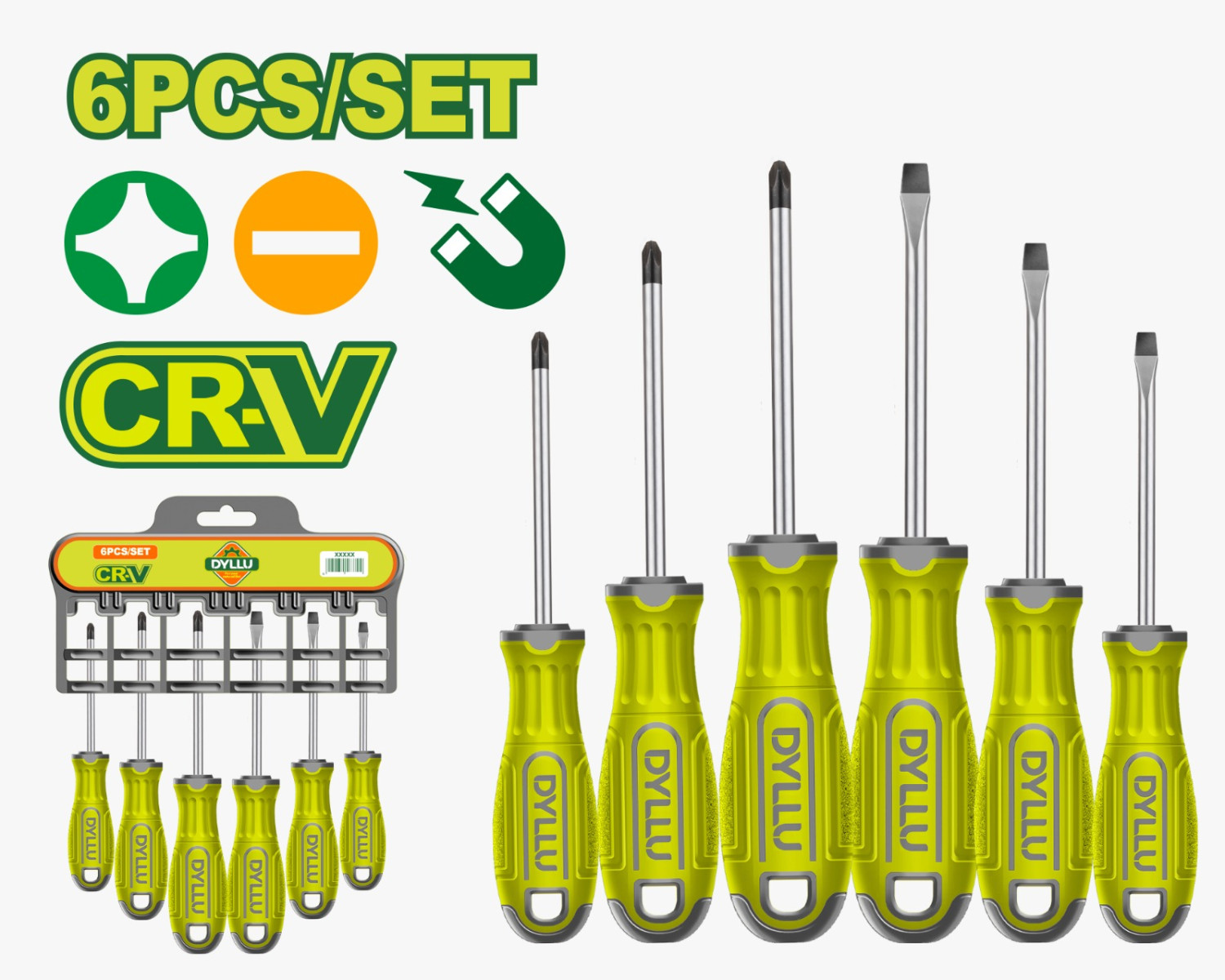 6 Pcs screwdriver set