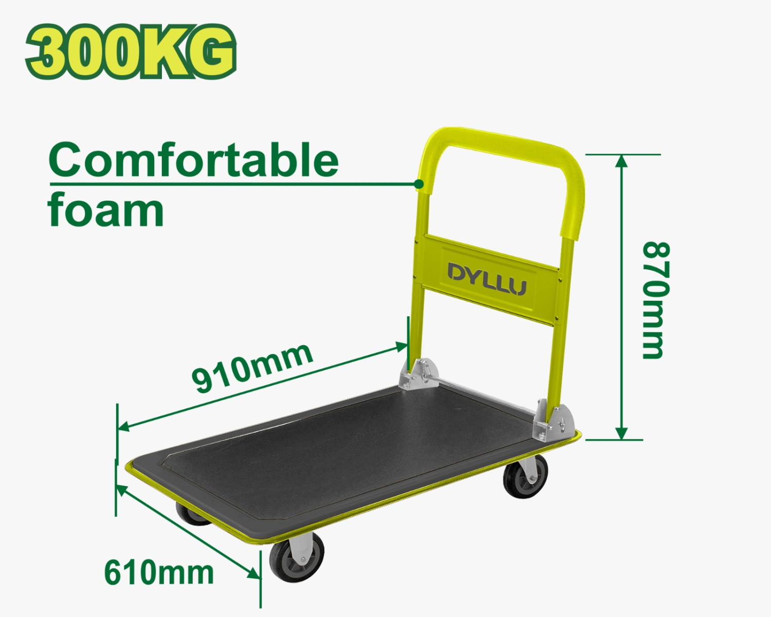 Foldable platform hand truck